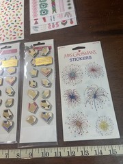 Mrs GROSSMANS Amy Tangerine Birthday Wishes sticker sheet Lot Of 7 Sheets