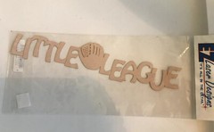 2 new Large EZ laser designs 9.5″ die cut title scrapbook BASEBALL~LITTLE LEAGUE