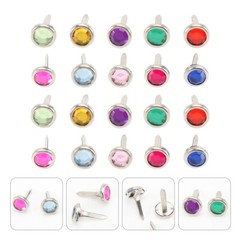 100PCS Mini Brads Metal Brads Round Paper Round Brads Fasteners Pin