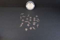 NEW Stampin Up Petal Passion Embellishments 24 Metal Silver Tone Vines Leaves