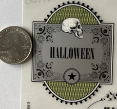 WITCH’S BREW Rub-Ons(6”x6”) Halloween•Skull•Poison Bottle Labels•Trick-Or-Treat