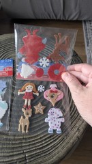 Felt Foam Stickers RUDOLPH THE RED-NOSED REINDEER 2 Sealed Packs 4 Sheets