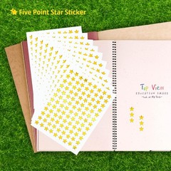 1080 Pcs 10 Sheets Tiny Gold Star Stickers, 0.3″ Diameter Small Reward Stickers
