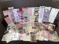 HUGE SCRAPBOOK STICKER LOT~115 Pks.~Many Brands & Themes~NEW