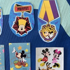Lot Of Stickers From Early 2000s Disney Pirates Of The Caribbean Mickey Minnie