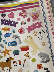 1 Mrs Grossmans Large Sheet Stickers Birthday Pets Travel July 4 Love Friends