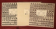 Creative Memories LARGE ABC/123 Stickers IVORY or WINE