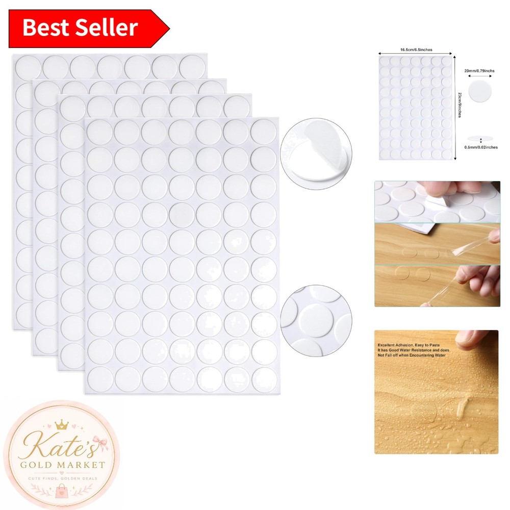 Versatile 280 Pcs Double Sided Putty Tack – Transparent Sticky Dots for Events