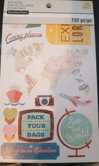 732 Pc Booklet Recollections Planner Stickers Travel Theme