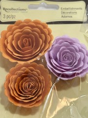 Recollections ArtMinds Embellishments Flowers Leaves Feathers Floral Holiday Lot