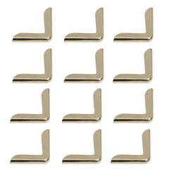 50Pcs Vintage Golden Iron Metal Reusable Corners for Book and Notebook