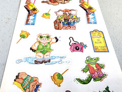 Freckle Press Vacation Stickers 2001 NOS Scrapbooking Hiking Animals Theme 12″