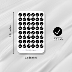 Checkmark planner stickers | To-do list | Dot icon | Checklist | Scrapbooking