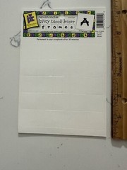 Provo Craft Repositionable Bitty Block Letter Frames White 3/4″ Scrapbooking Art