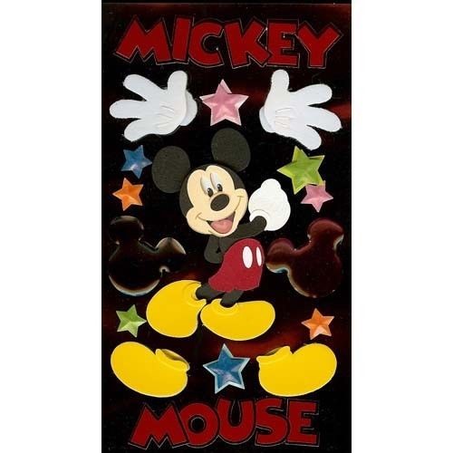 Disney MICKEY MOUSE Ears Gloves Shoes Disneyland World Title Stickers Scrapbook