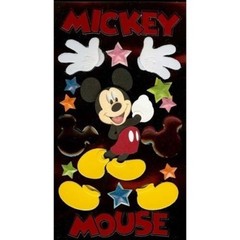 Disney MICKEY MOUSE Ears Gloves Shoes Disneyland World Title Stickers Scrapbook