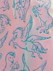 Vintage Sealed Hallmark Razzle Dazzle Stickers 1983 Unicorns 2 Sheets Rare