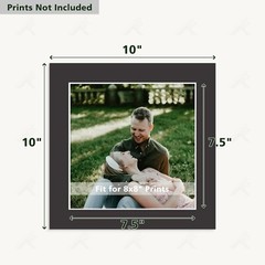 10 Pack Acid Free Picture Mats Bevel Cut White Core Frame Mattes for Photos