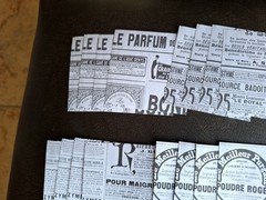 100pc Black & White Retro French Newspaper Ads 3 1/4 X 3 1/4 Scrapbook Papers