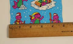 Vintage 1993 The Lyons Group Wintertime Barney Stickers Open Some Used 45 Total
