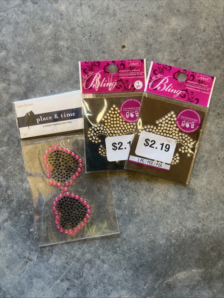 Electronics Scrapbook Bling Stickers 3D Stickers Fleur De-lis
