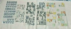 Mixed Lot of 3D Puffy Scrapbook Letters Various Sizes & Colors As Shown (B)