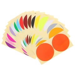 60 Sheets Removable Color-coding Labels Colored Dot Round Markers Stickers