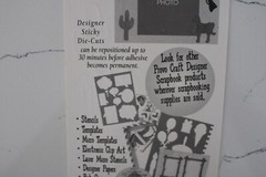 Provo Craft Design Sticky Die Cut «Go West» Boot Hat Horse Saddle Shoe Scrapbook