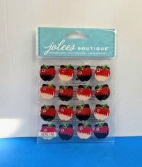 FREE SHIP Jolee’s RED APPLES Scrapbook Stickers SCHOOL DAYS PROM GRADUATION