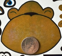 BUILD-AN-MONKEY HEAD Sticker Set(20pc)Eyes•Hats•Sunglasses •Smiles•Card Making•