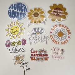 10 Piece Quotes Inspirational Stickers Uplifting Journal Planner WORDS IQSIP14