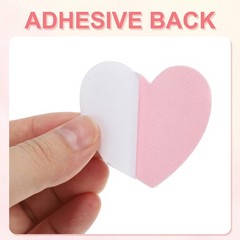1.8″x1.8″ Heart Foam Stickers, 100Pcs EVA Glitters Foam Shape Sticker, Pink