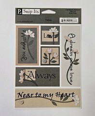 Pebbles Inc Always and Forever Cardstock Stickers Tidbits Words Quotes Titles