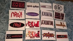 Vintage Rock Metal Band Temporary Tattoos Lot Of 16 Full Set – 1998