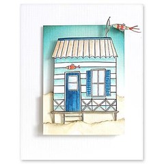 New Penny Black clear Rubber Stamp AT EASE BEACH SUMMER set