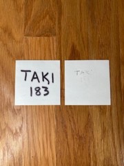 Taki 183 Set of 2 Stickers Graffiti Tag New York Original Art In The Streets NYC
