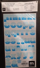 Making Memories Creative Letters-Designer Stickers-Alpha Wave-145 pieces-1 1/4″