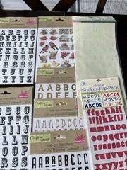Lot Of Alphabet Letter Stickers Large Lot Crafter’s Square Fiskars Nostalgiques