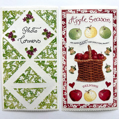🍎Vintage 90s Susan Branch FALL STICKER SET Autumn Apple Picking Flower Ivy lot