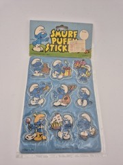 Vintage Peyo Stickers Smurf Smurfs Sheet 1980s (Assortment#3 6606)