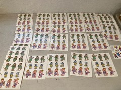 Vintage 1980s Sticker Sheets Post Cereal