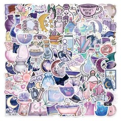 100pcs SPIRITUAL Stickers, Crystal Potion Gothic Stickers, 235