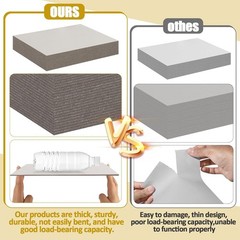 50 Pack Chipboard Sheets, 8.5 x 11 Inch 50PT Heavy Duty Chipboard Sheets for