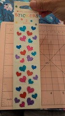Vintage Mrs Grossmans Stickers Sparkle Jewel Hearts 2 Sheets New In Pack