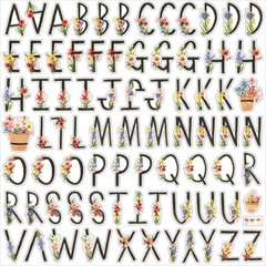 (1) 12×12 Sheet of Carta Bella Paper OH HAPPY DAY Scrapbook Alpha Stickers