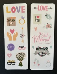 Peter Pauper Press ASSORTED WEDDING Sticker Pack 65 Stickers