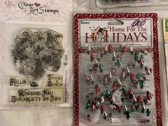 Scrapbooking Craft Lot Of Embellishments NEW Stickers, Brads, Misc Mixed Lot