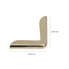50Pcs Vintage Golden Iron Metal Corner Protectors Durable Book Covers