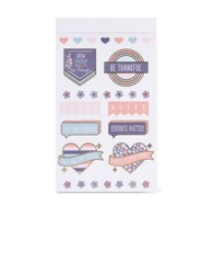 Pen+Gear Paper Sticker Book, Pink and Blue, 15 Sheets, 600+Stickers