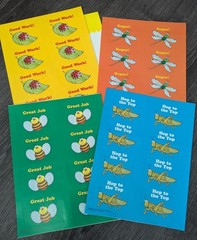 Vintage 90s MacMillan Encouraging Bugs Large Sticker Sheets 4 Sheets Lady Bugs
